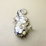 Anhänger Seepferdchen weißes Perlmutt, Silber925