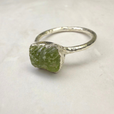 Ring Peridot, Silber, Größe 53