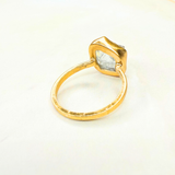 black raw crystal opal pendant with chain, silver 999