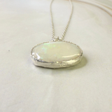 Anhänger Australischer Opal, Silber999