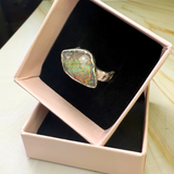 Ring Monarch Opal, Silber, Größe 54, UNIKAT