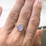 Ring Mondstein, Gold, verstellbar durch Ringschaft