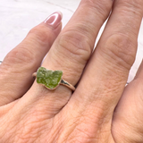 Ring Peridot, Silber, Größe 53