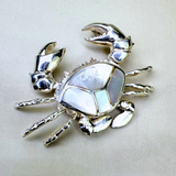 Anhänger Krabbe Perlmutt, Silber925