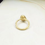 Ring Labradorit, Gold, Größe 50