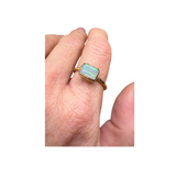 Ring Roh Opal aus Mexiko, Gold, Größe 60