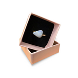 Ring australischer Opal, Gold, Größe 60