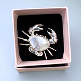 Anhänger Krabbe Perlmutt, Silber925