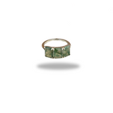 Ring Moosachat, Größe 58, Silber925