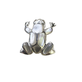 Anhänger Frosch, Perlmutt, Silber925