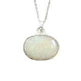 Anhänger Australischer Opal, Silber999