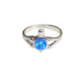 Ring Schildkröte Opal, Silber, verschiedene Größen, 56/58/59/60/61