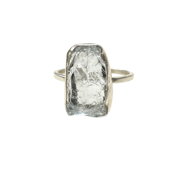 black raw crystal opal pendant with chain, silver 999