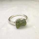 Ring Peridot, Silber, Größe 53
