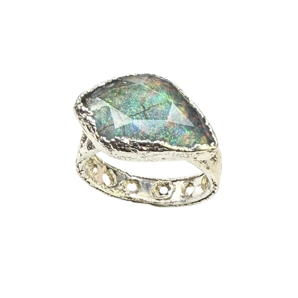 Ring Monarch Opal, Silber, Größe 54, UNIKAT