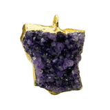 Amethyst Druse, Silber999 und 24k Gold plattiert, UNIKAT