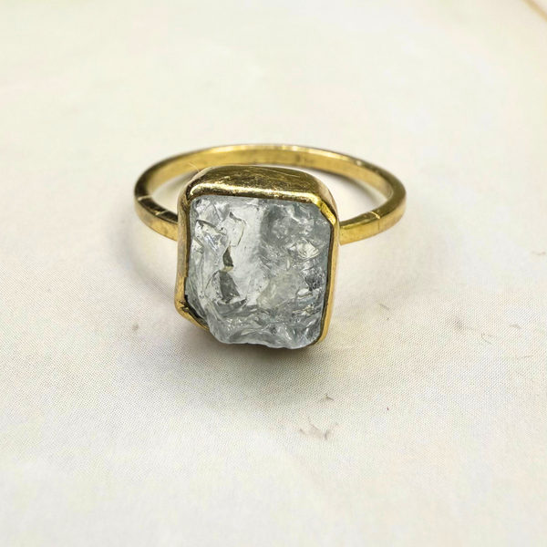 black raw crystal opal pendant with chain, silver 999