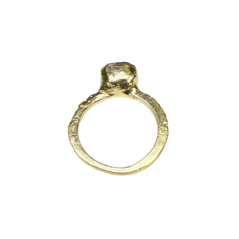 Ring Roh Saphir, Gold, Größe 50
