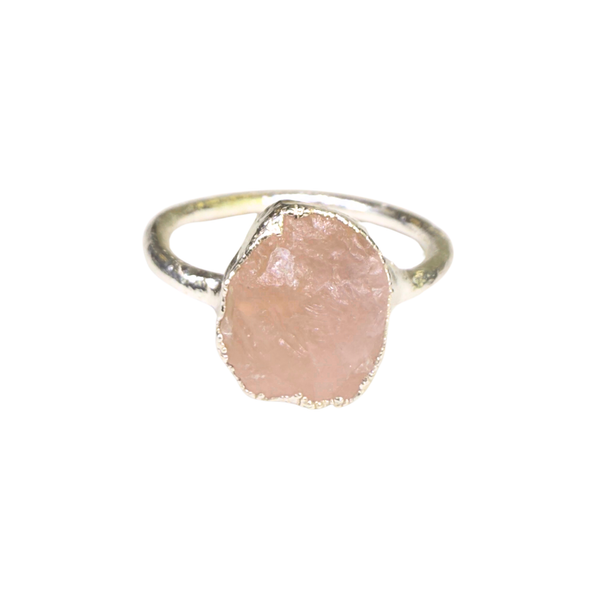 black raw crystal opal pendant with chain, silver 999