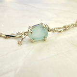 Armband mit Aquamarin, Silber925