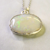 Anhänger Australischer Opal, Silber999