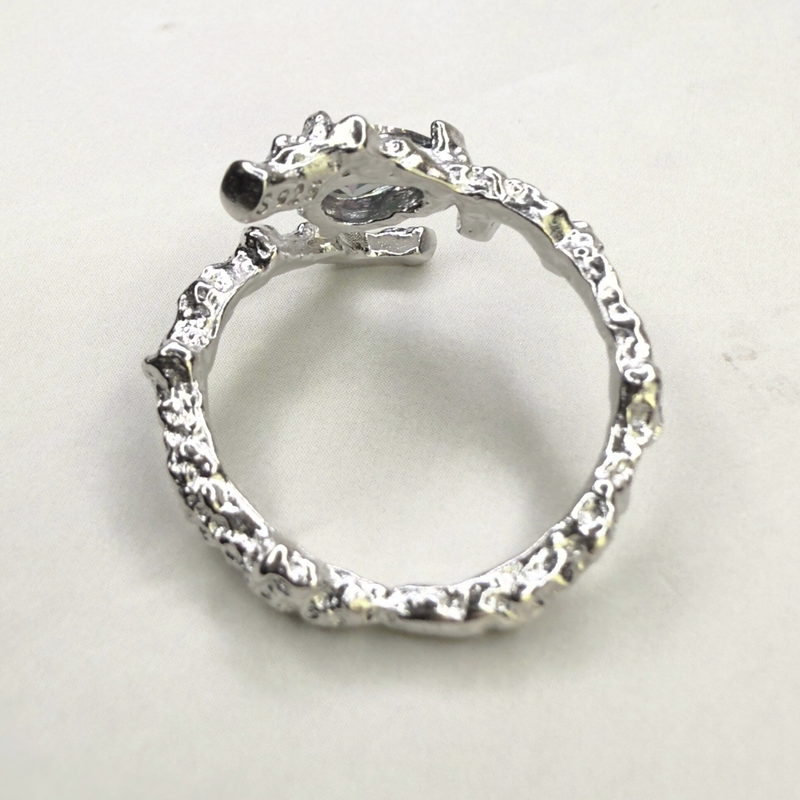 Ring mit Mystik Topas, Silber925, verstellbar