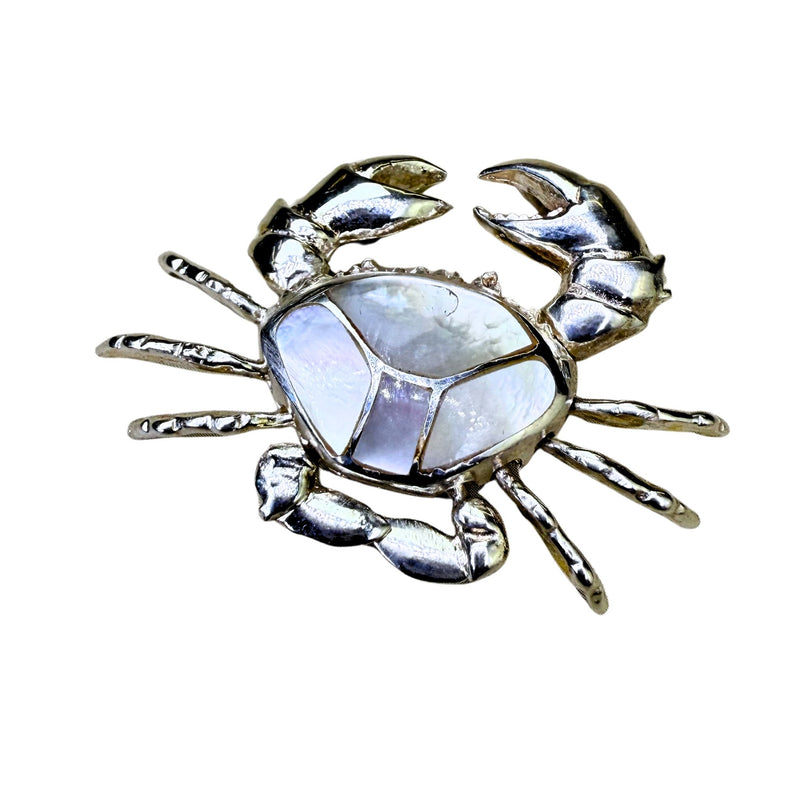 Anhänger Krabbe Perlmutt, Silber925