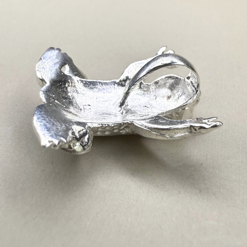 Anhänger Frosch, Perlmutt, Silber925