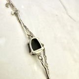 Armband mit Obsidian, Silber925