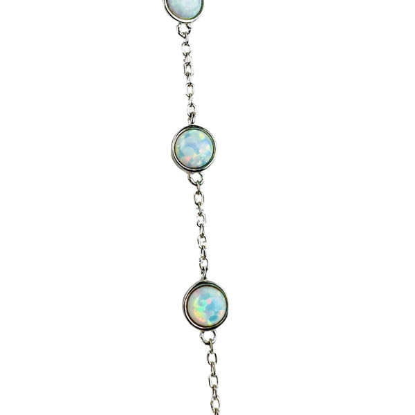 Armband mit kleinen Kristallopalen,  Silber925