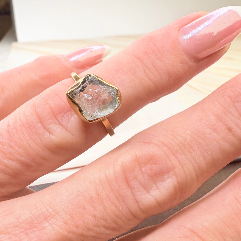 black raw crystal opal pendant with chain, silver 999