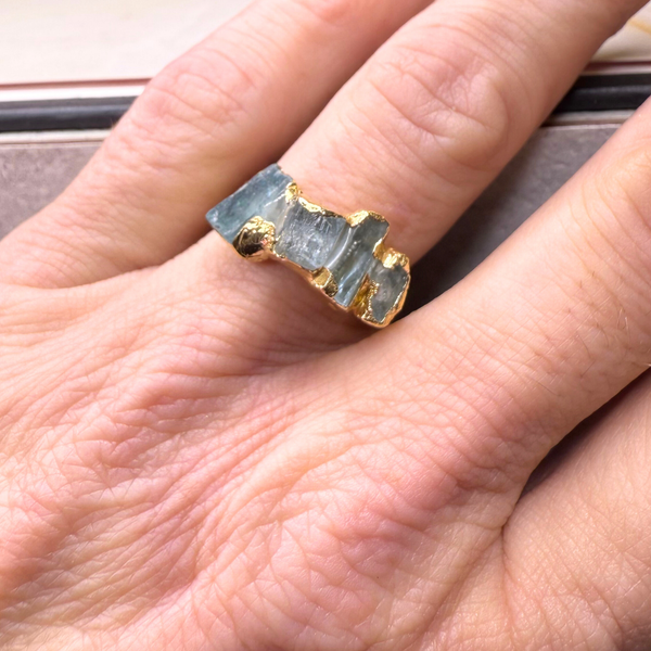 black raw crystal opal pendant with chain, silver 999