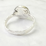 Ring with opals, silver, size 53