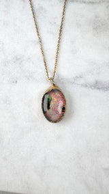 Sterling Silber Monarch Opal Anhänger, mit/ohne Kette, Gold plattiert, Unikat