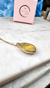 Sterling Silber Monarch Opal Anhänger, mit/ohne Kette, Gold plattiert, Unikat