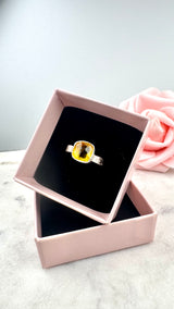 Bonbon Ring, gelb, Silber999, Größe 53