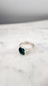 Bonbon Ring, Türkis, Silber999, Größe 50