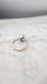 Bonbon Ring, Türkis, Silber999, Größe 50