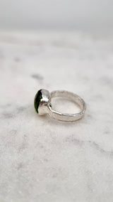 Bonbon Ring, hellgrün, Silber999, Größe 47