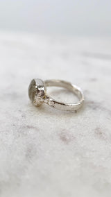 Bonbon Ring, klar, Silber999, Größe 51