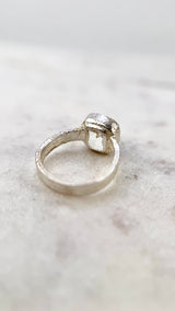 Bonbon Ring, klar, Silber999, Größe 51