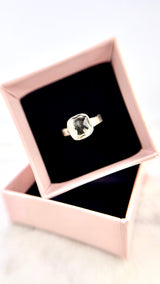 Bonbon Ring, klar, Silber999, Größe 51