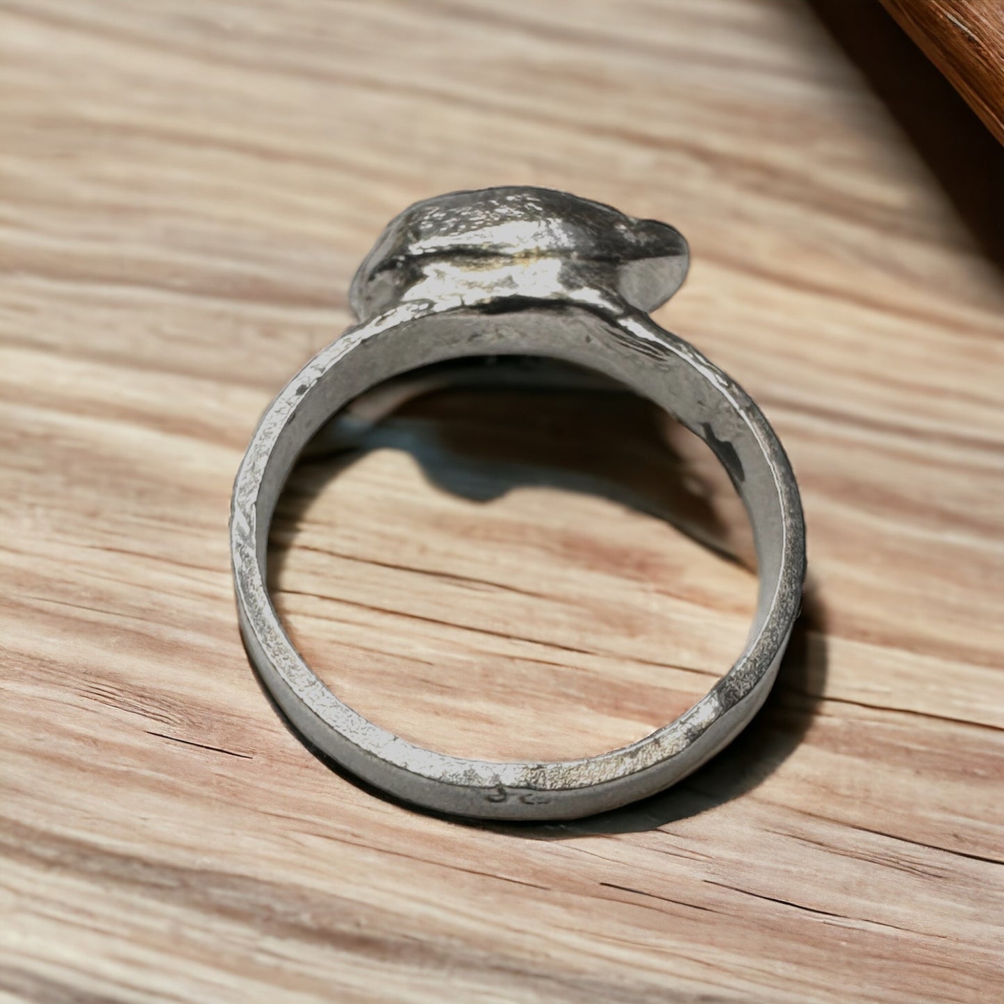 Ring mit Australischen Opal, Silber, Größe 52