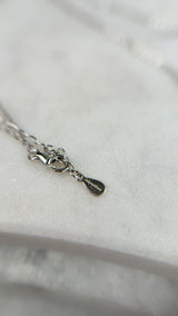 Shark pendant, solid silver 999, brushed