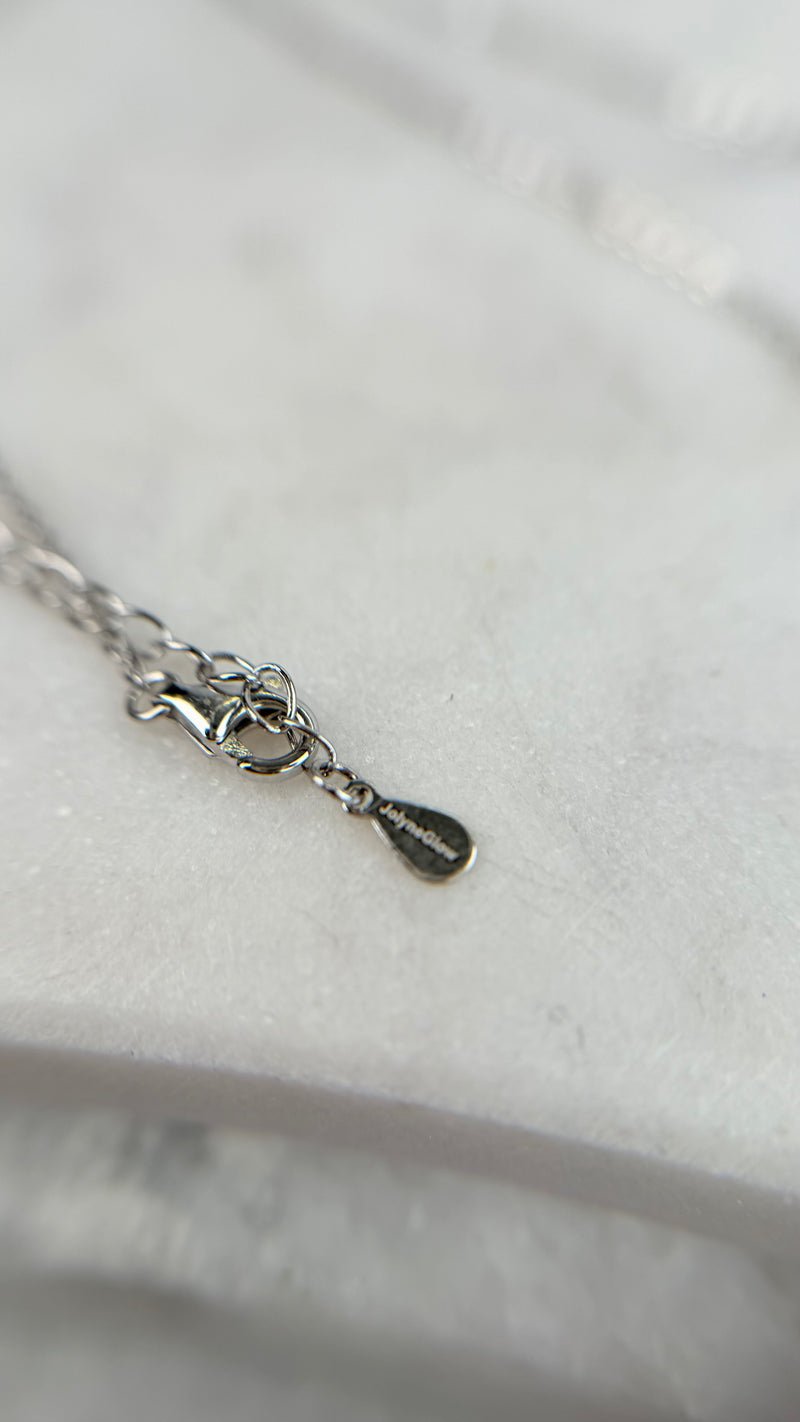 Shark pendant, solid silver 999, brushed