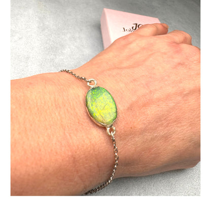 Armband mit Sterling Monarch Opal, Silber