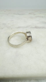 Ring australischer Opal, Silber, Größe 62